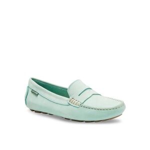 EASTLAND Womens Green Penny Loafer Patricia Toe Slip On Leather Loafers 8.5